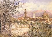 View of Florence,From the Gardens fo the Palazzo de'Mozzi (mk46) Henry Roderick Newman